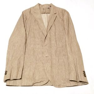 Vince Cotton Linen Unstructured Blazer XL